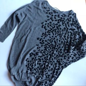 Apt. 9 black and gray cheetah sweater.